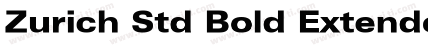 Zurich Std Bold Extended字体转换